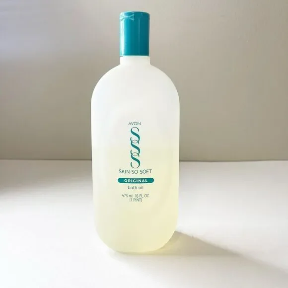 Vintage 90s Avon Skin So Soft Original Bath Oil 1991 75% Full - Picture 5 of 6